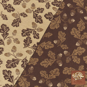 Chocolate Acorn Jacquard Scarf, 5 of 6