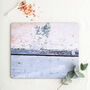 Coastal Abstract Placemat, Pink And Blue Texture, thumbnail 1 of 2