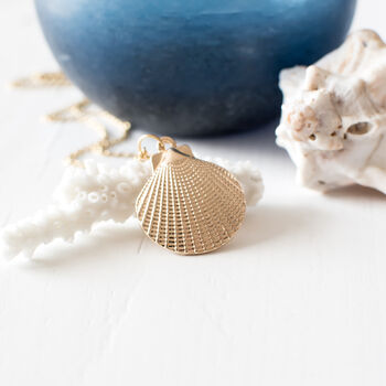 Gold Plated Shell Pendant Necklace, 4 of 7