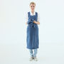Stone Washed Linen Back Cross Aprons Various Colours, thumbnail 3 of 8