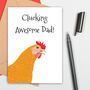 Funny Large Size Awesome Dad Card, thumbnail 1 of 2