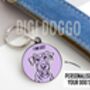 Airedale Terrier Outline ID Tag, thumbnail 2 of 4
