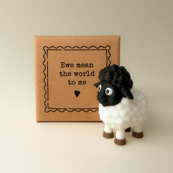 Ewe Mean The World To Me Tiny Little Gifts Bouzy Boo The Sheep, 4 of 4