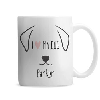 Personalised I Love My Dog Ceramic Mug, 4 of 4