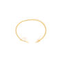Cuff Gold Plated And Pink Flower Bangle, thumbnail 3 of 3