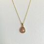 18ct Gold Plated Sunstone Necklace, thumbnail 2 of 2