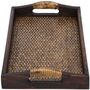 Rattan Rectangular Serving Tray With Handler Wicker, thumbnail 8 of 8