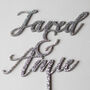 Personalised First Names Wedding Cake Topper, thumbnail 4 of 5