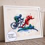 Custom Personalised Triathlon Print, thumbnail 1 of 8
