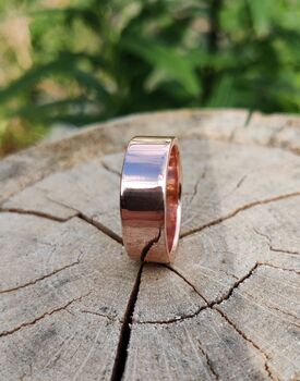 Chunky Copper Ring Polished, 3 of 4