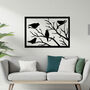 Contemporary Metal Bird Silhouette Wall Decor For Modern Homes, thumbnail 1 of 11