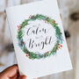 All Is Calm, All Is Bright Christmas Card, thumbnail 2 of 3