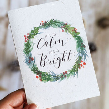 All Is Calm, All Is Bright Christmas Card, 2 of 3