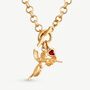 Angel Cherub Pendant Necklace Garnet, thumbnail 1 of 11