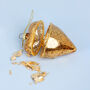 G Decor Gold Glass Heart Locket Christmas Ornament, thumbnail 5 of 6