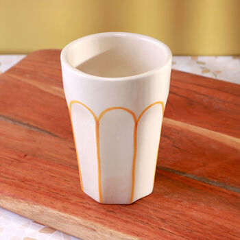 G Decor Colour Arches Handmade And Hand Painted Ceramic Tumblers, Cups And Mugs, 4 of 8