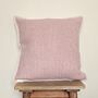 Chevron Lambswool Cushion Cover Blush Pink, thumbnail 2 of 2