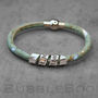 Blue And Silver Vegan Personal Hidden Message Bracelet, thumbnail 3 of 4