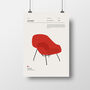Womb Chair Furniture Design Print, thumbnail 4 of 5