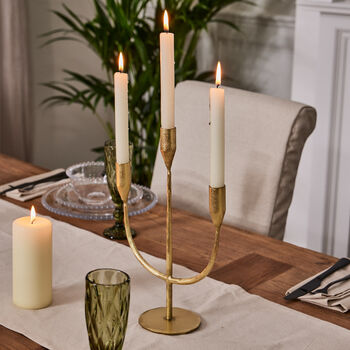 Luxury Gold Wave Candle Holder Centrepiece, 3 of 5