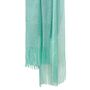 Aquamarine Viscose Metallic Wrap Scarf, thumbnail 4 of 5