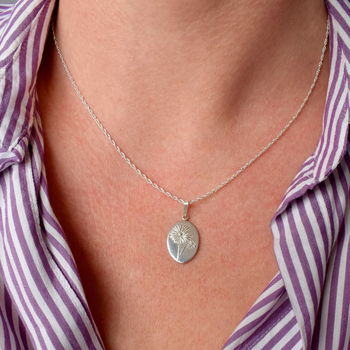 Sterling Silver Birth Flower Necklace, 5 of 11