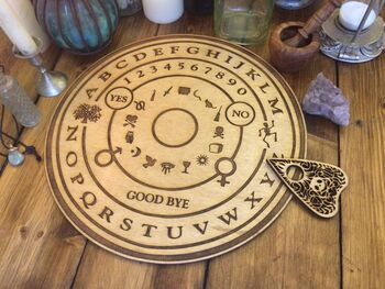 Wooden Engraved Ouija Board, 2 of 2
