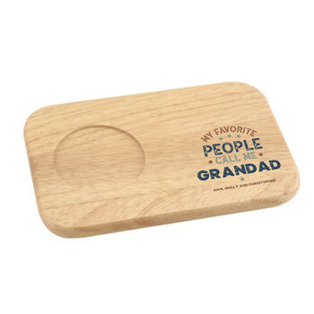 Grandad's Wooden Tea/Beer And Biscuit Father's Day Gift, 6 of 6
