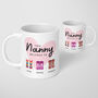 Personalised Nan Nanny Gran Mug Birthday Mothers Day, thumbnail 2 of 6