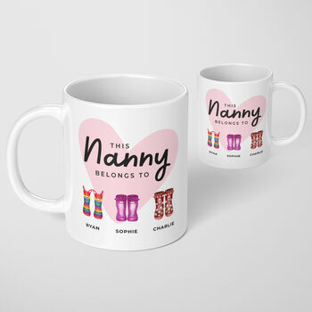 Personalised Nan Nanny Gran Mug Birthday Mothers Day, 2 of 6