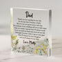 Personalised Father Of The Bride Acrylic Block, thumbnail 1 of 2