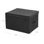 Set Of Three Black Foldable Storage Organizer Boxes, thumbnail 6 of 6