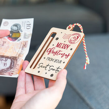 Christmas Secret Santa Money Gift Holder, 3 of 6