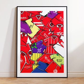 Football Shirt Mash Up Poster, 7 of 12