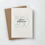 'How Old?' Letterpress Birthday Card, thumbnail 2 of 3