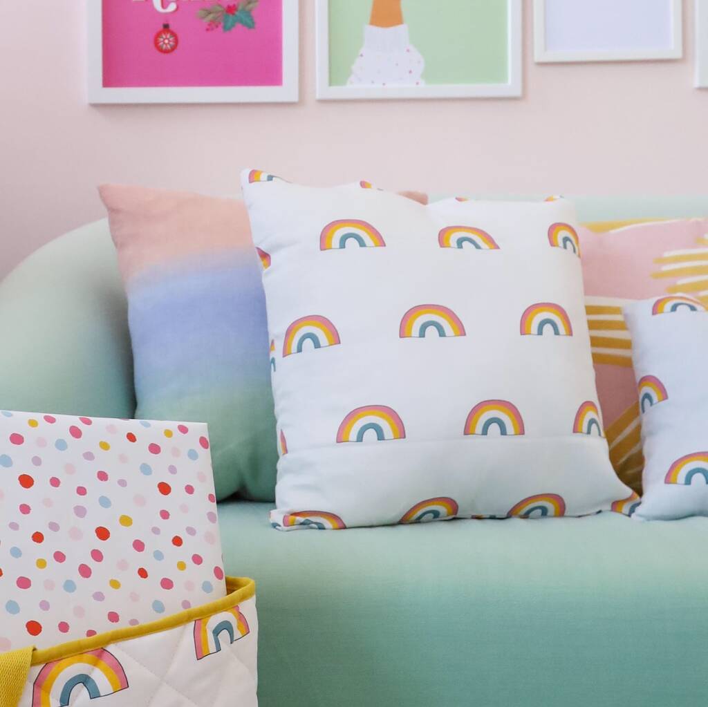 rainbow cushion covers