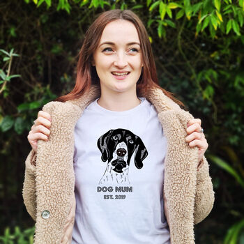 Personalised Dog Mum T Shirt, 2 of 8