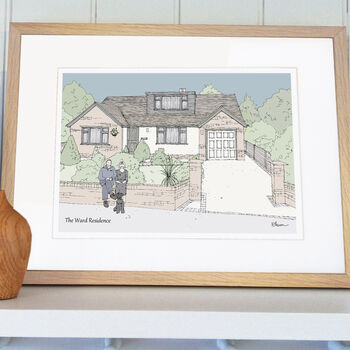 Personalised Hand Drawn House Portrait Illustration, 9 of 12