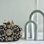Roselyn Black Embroidered Clutch Bag In A Gift Box, thumbnail 2 of 6