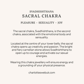 Sacral Chakra Men's Carnelian Silver Necklace, 6 of 10