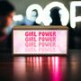 Wooden Light Box Girl's Room Girl Power, thumbnail 1 of 4