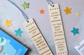 Personalised Father's Day Bookmark, 2 of 2