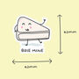 Pack Of Three | 'Brie Mine' | Novelty Sticker, thumbnail 3 of 3