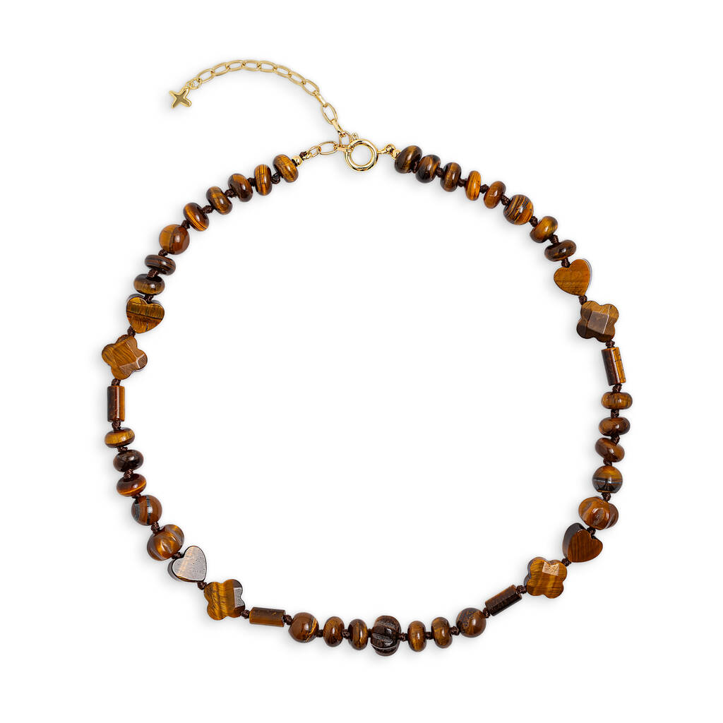 Brown Tiger's Eye Beaded Necklace, 1 of 1