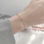 Sterling Silver Rectangle Link Chain Bracelet, thumbnail 4 of 6