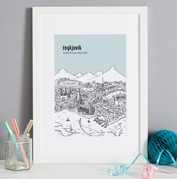 Personalised Reykjavik Print, 2 of 11