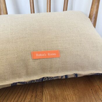 Lavender And Chamomile Linen Sleep Pillow, Hand Printed, 8 of 12