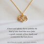 Sisters Necklace – Sterling Silver Heart Infinity Charm, Personalised Gift For Sister, Birthday Or Just Because, thumbnail 2 of 12