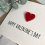 Happy Valentine's Day Acrylic Heart Card, thumbnail 2 of 3