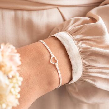 Sterling Silver Heart Wedding Wish Bracelet, 5 of 7